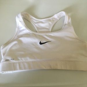 White Nike Sports Bra